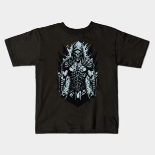 The Skull Fighter Vintage Style Kids T-Shirt